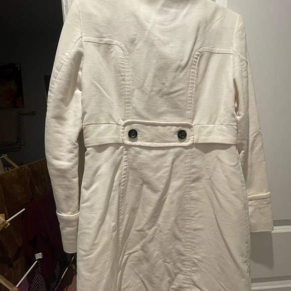Mango Winter White Double-Breasted Trench Coat - Picture 3 of 3